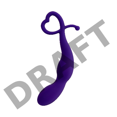 Анальная втулка ToDo by Toyfa Wlap, водонепроницаемая, силикон, фиолетовая, 16 см, Ø 2,5 см