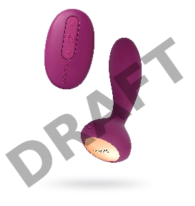 Стимулятор простаты Svakom Julie, пульт, силикон, фиолетовый, 10,2 см