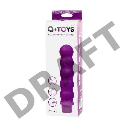 Нереалистичный вибратор TOYFA A-Toys, силикон, фиолетовый, 17 см