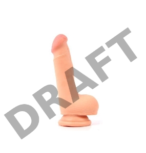 Телесный фаллоимитатор из киберкожи - 13,5 см.