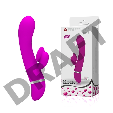 Вибромассажер с клиторальным стимулятором BERT