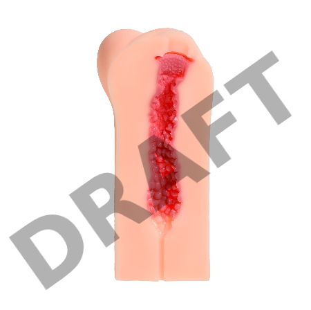 Мастурбатор реалистичный KOKOS Sandara с двойным слоем, TPR, бежевый, 20 см