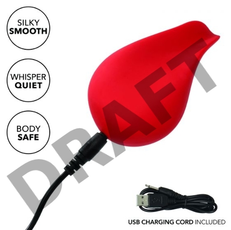 Красный клиторальный вибромассажер Red Hot Glow