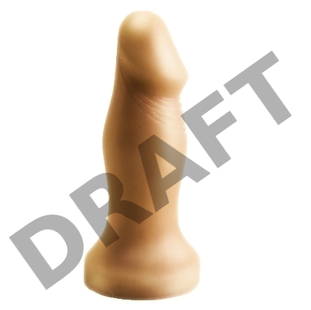 Анальный фаллоимитатор телесного цвета с ярко выраженной головкой - 14 см.