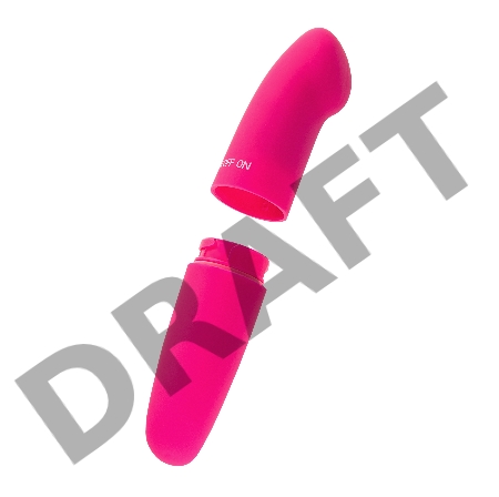 Вибратор Штучки-Дрючки, ABC-пластик, розовый, 12 см