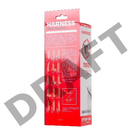 Страпон на креплении LoveToy с поясом Harness, реалистичный, neoskin, телесный, 21 см