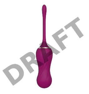 Сливовые вагинальные виброшарики AN Bud с пультом ДУ