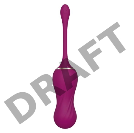 Сливовые вагинальные виброшарики AN Bud с пультом ДУ