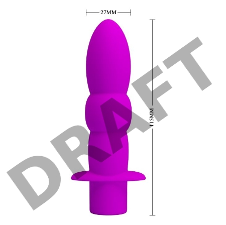 Анальная рельефная вибропробка Pretty Love Wyatt