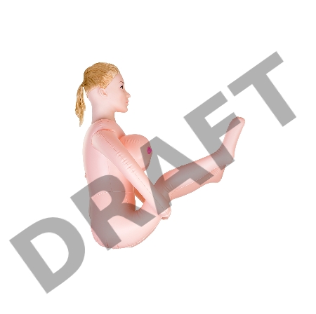 Кукла надувная Dolls-X by TOYF Liliana с реалистичной головой, блондинка, с двумя отверстиями