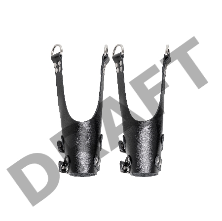 Подвес Pecado BDSM, грубый с люверсами, натуральная кожа, чёрный