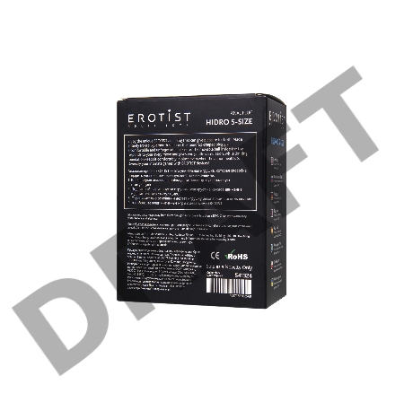 Анальная втулка Erotist Hidro S, силикон, чёрный, 8,5 см