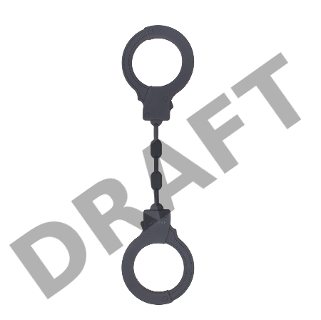 Наручники силиконовые графитовые (Be Mine)