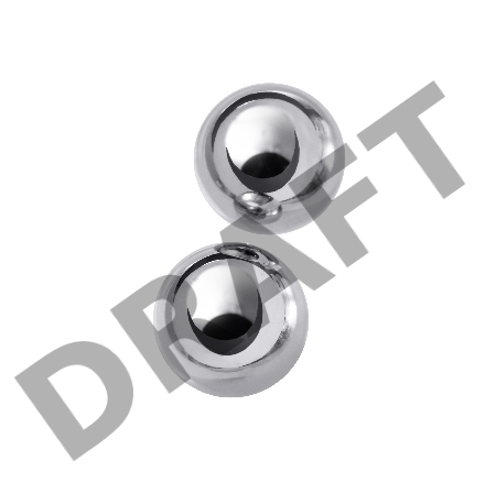 Вагинальные шарики Metal by TOYFA, металл, серебряные, Ø 2,5 см