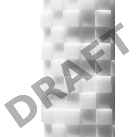 Нереалистичный мастурбатор TENGA 3D  Module, TPE, белый, 11,6 см