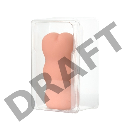 Мастурбатор реалистичный KOKOS TONGGGO-2 с двойным слоем, TPR, бежевый, 16 см