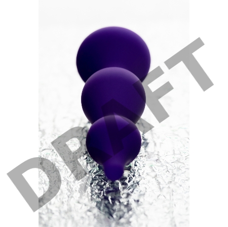 Анальная втулка ToDo by Toyfa Sholt, водонепроницаемая, силикон, фиолетовый, 10 см, Ø 3 см