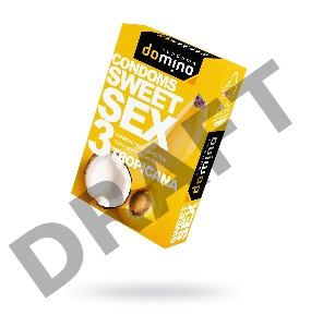 Презервативы Luxe DOMINO  SWEETSEX, тропические фрукты  №3  , 18 см