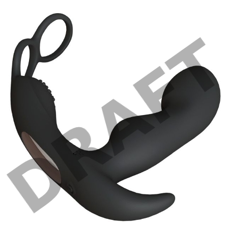 Массажер простаты с пультом ДУ Taurus, цвет черный (INFINITE MEN)