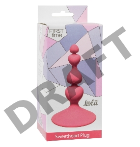 Розовая анальная пробка Sweetheart Plug Pink - 10 см.