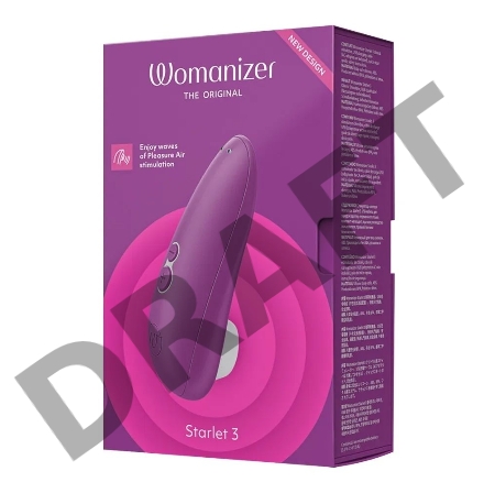 Лиловый клиторальный стимулятор Womanizer Starlet 3