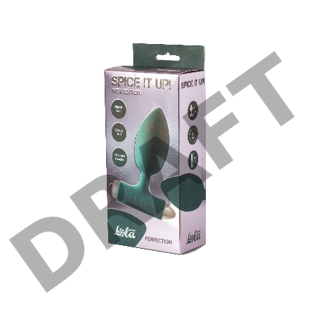Зеленая анальная вибропробка New Edition Perfection - 11,1 см.
