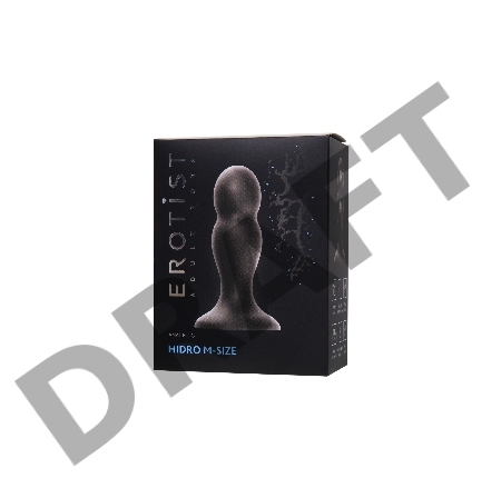 Анальная втулка Erotist Hidro M, силикон, чёрный, 10,5 см