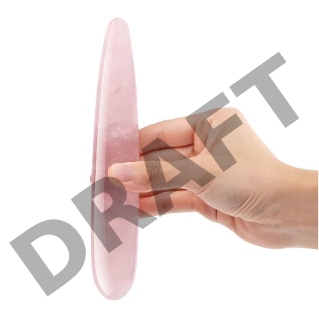 Массажер тонкий le WAND Crystal Slim Wand розовый кварц