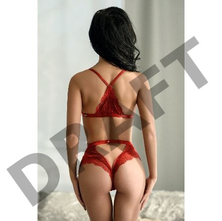 Бралетт Norddiva, кружевной, с застежкой спереди, красный, 75B