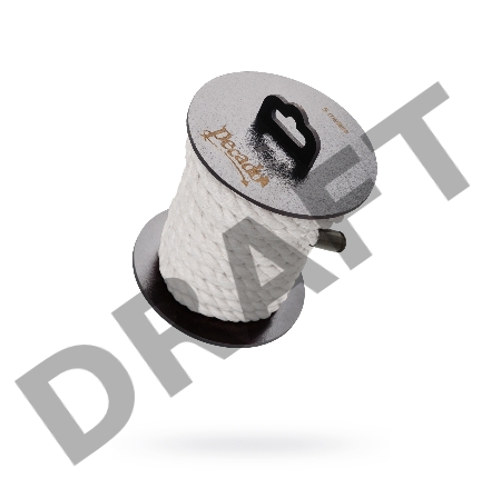 Веревка для шибари Pecado BDSM, на катушке, хлопок, белая, 5 м.