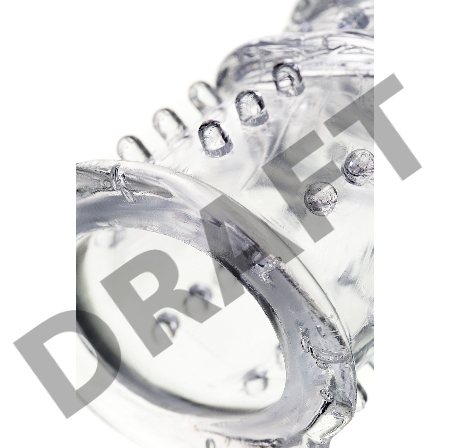 Насадка на пенис TOYFA A-Toys, TPR, прозрачный, 15,3 см