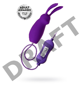 Виброяйцо с пультом управления TOYFA A-Toys Bunny, силикон, фиолетовый