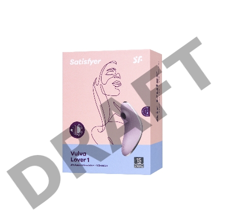 Вакуум-волновой бесконтактный стимулятор клитора Satisfyer Vulva Lover 1, силикон, фиолетовый