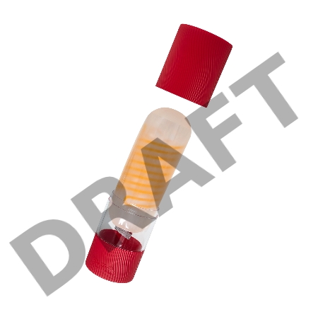 Нереалистичный мастурбатор TENGA SPINNER  Beads, TPE, прозрачный, 13 см