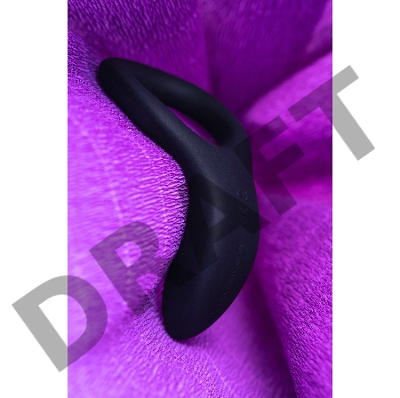 Эрекционное кольцо LOVENSE Diamo, силикон, черное, 13,3 см