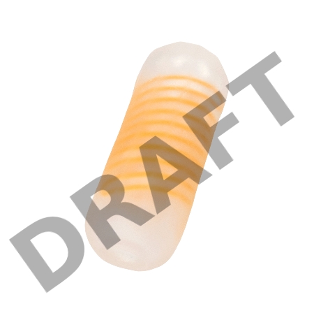 Нереалистичный мастурбатор TENGA SPINNER  Beads, TPE, прозрачный, 13 см