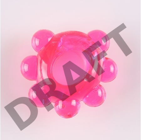 Розовое эрекционное колечко Цветок