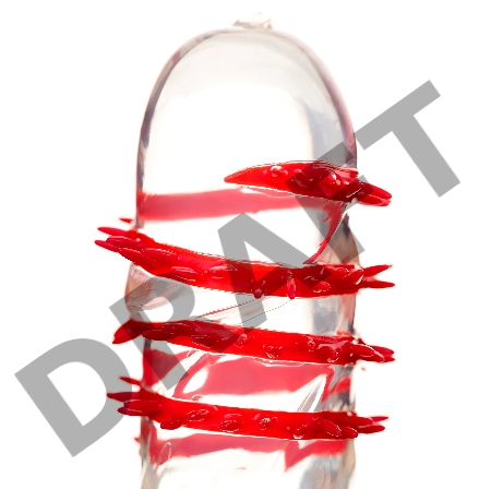 Насадка стимулирующая Штучки-Дрючки с усиками №4, 19 см