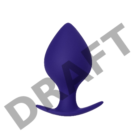 Анальная втулка ToDo by Toyfa Glob, силикон, фиолетовый, 10 см, Ø 4,5 см