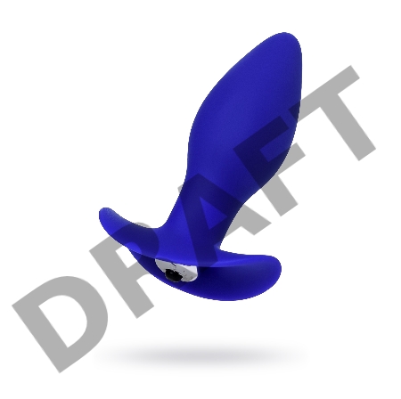 Анальная вибровтулка ToDo by Toyfa Fancy, силикон, синий, 10,7 см, Ø 3,5 см