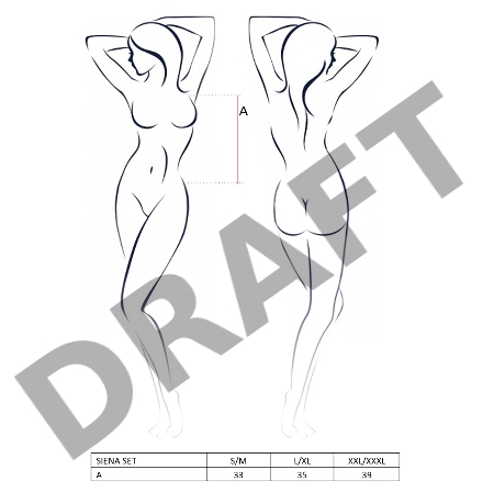 Костюм медсестры Passion Erotic Line Siena (топ сфартуком, манжеты, чокер, головной убор и стринги),