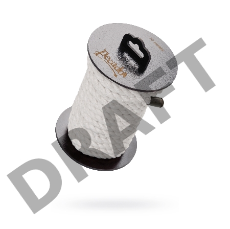 Веревка для шибари Pecado BDSM, на катушке, хлопок, белая, 10 м.