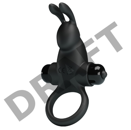 Эрекционное виброкольцо Vibrant Penis Ring I с клиторальным кроликом