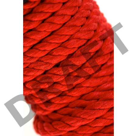Веревка для шибари Pecado BDSM, на катушке, хлопок, красная, 10 м.