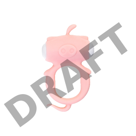 Виброкольцо на пенис A-Toys by TOYFA Kear, силикон, розовое, Ø 2 см