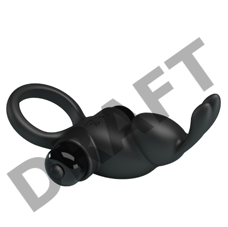 Эрекционное виброкольцо Vibrant Penis Ring I с клиторальным кроликом