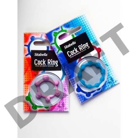 Эрекционное латексное кольцо с рельефом