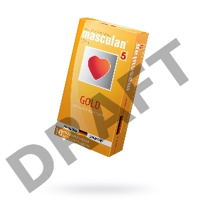 Презервативы Masculan 5 Ultra, золотые, 10 шт