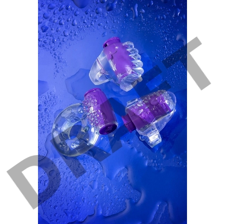 Набор виброколец Eromantica Set №1, силикон, прозрачный, 3 шт