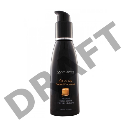 Лубрикант WICKED AQUA Salted Caramel, со вкусом соленой карамели, 120 мл